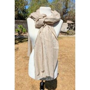 Big 32 x 80" Pashmina Cashmere Long Soft Paisley Pattern Cloth Panel Scarf NWOT